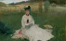 Reading, 1873. Creator: Berthe Morisot (French, 1841-1895)