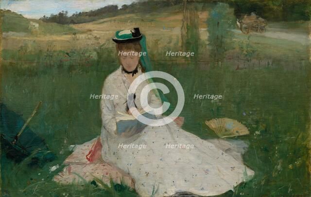 Reading, 1873. Creator: Berthe Morisot (French, 1841-1895).