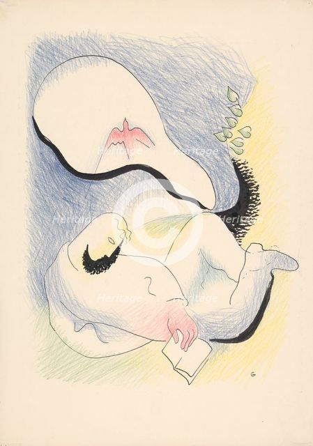 Reading, 1935-1936. Creator: Mikulas Galanda.