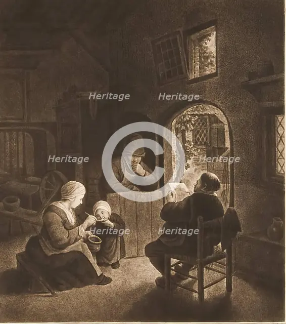 Reading the Letter,  (c1650s), 1768. Creator: William Baillie.