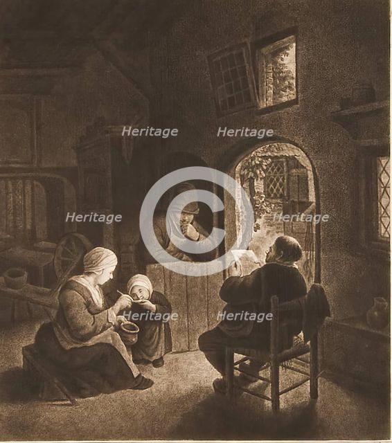 Reading the Letter,  (c1650s), 1768. Creator: William Baillie.