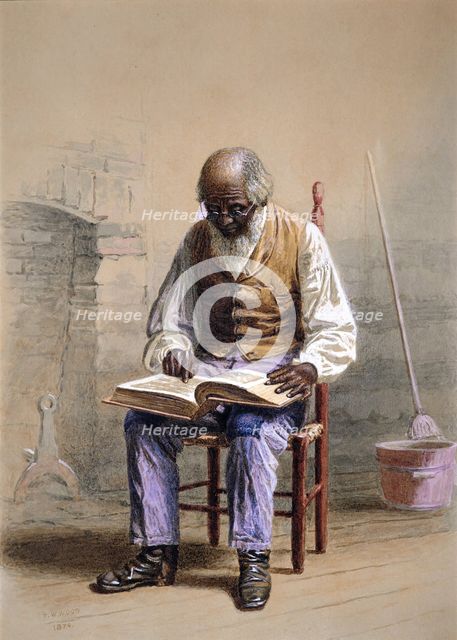Reading the Scriptures, 1874. Creator: Thomas Waterman Wood.
