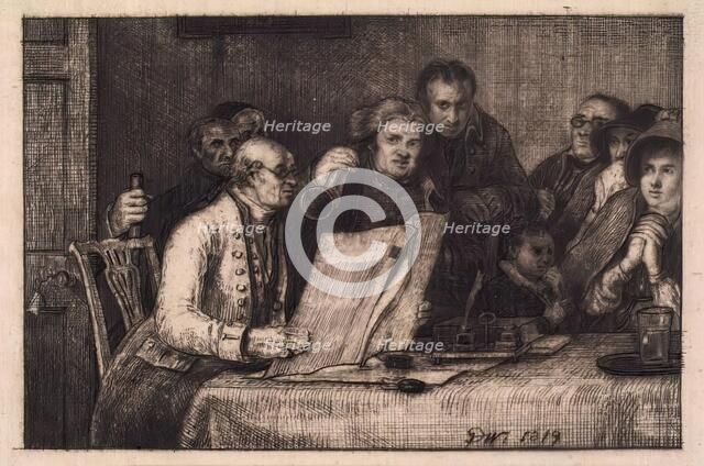 Reading the Will, 1819. Creator: David Wilkie.