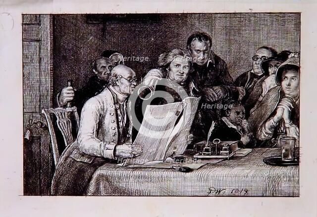 Reading the Will, 1819. Creator: David Wilkie.