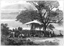 Reading the ultimatum on the banks of the Tugela, the Zulu war in the south, 1879