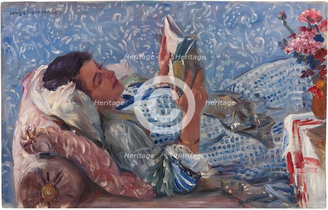 Reading woman, 1911. Creator: Corinth, Lovis (1858-1925).