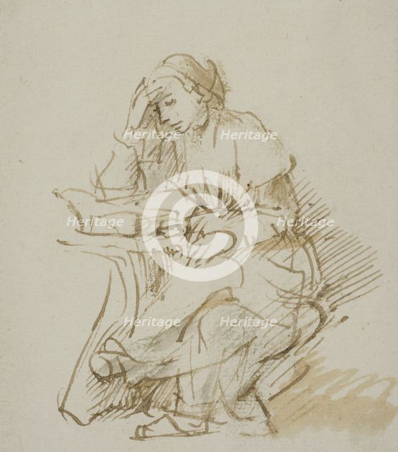 Reading young woman. Creator: Rembrandt Harmensz van Rijn.