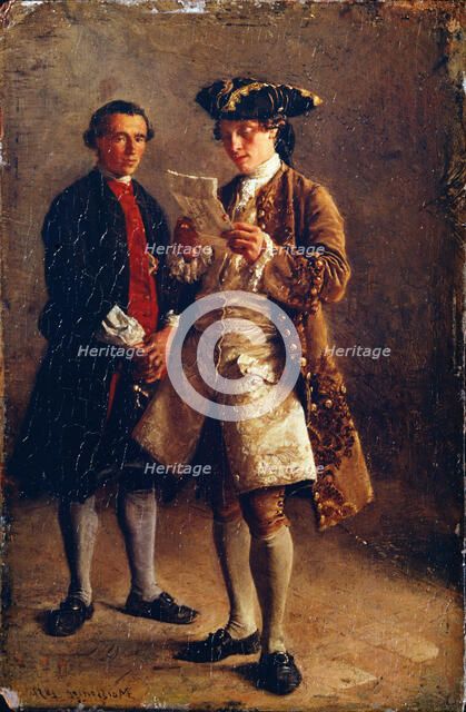 Reading a Letter, 1852. Artist: Meissonier, Ernest Jean Louis (1815-1891)