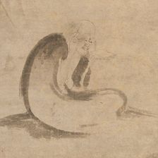 Reading a Sutra by Moonlight, ca. 1332. Creator: Unknown