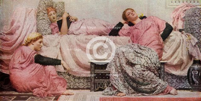 'Reading Aloud', 1884, (1936). Creator: Albert Joseph Moore.