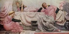Reading Aloud 1884, (1936). Creator: Albert Joseph Moore