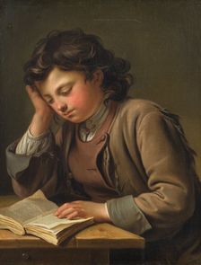 Reading boy, 1758. Creator: Per Krafft the Elder