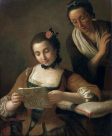 Reading c1727-1760. Artist: Pietro Rotari