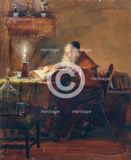 Reading Eremit, 1894. Creator: Adolf Pirsch.
