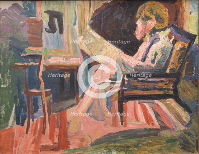 Reading Figure, 1941. Creator: Niels Larsen Stevns.