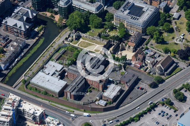 Reading Gaol and the remains of Reading Abbey, Reading, 2022. Creator: Damian Grady.
