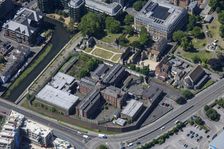 Reading Gaol and the remains of Reading Abbey, Reading, 2022. Creator: Damian Grady