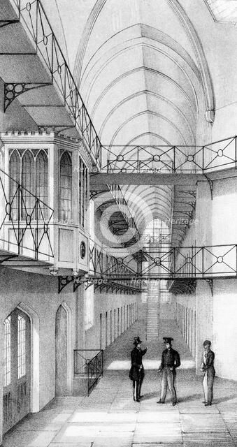 Reading Gaol, Berkshire, England, c1850. Artist: Unknown