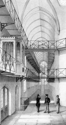 Reading Gaol, Berkshire, England, c1850