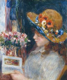 Reading Girl, 1880. Creator: Pierre-Auguste Renoir