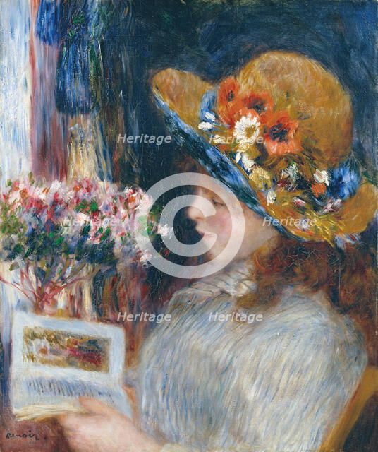 Reading Girl, 1880. Creator: Pierre-Auguste Renoir.