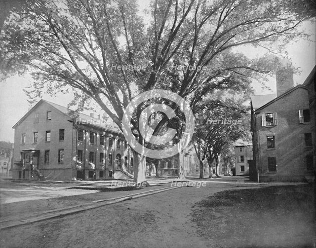 'Reading Hall and Treasury, Yale College, New Haven, Conn.', c1897. Creator: Unknown.