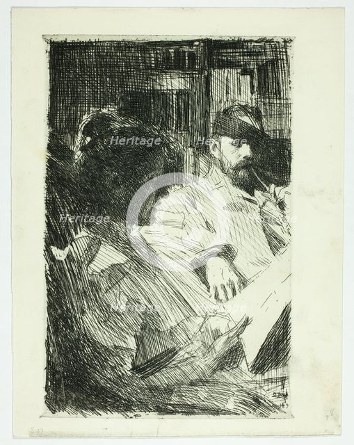 Reading (Mr. and Mrs. Ch. Deering), 1893. Creator: Anders Leonard Zorn.