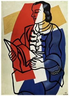 Reading (portrait of Nadia Leger, the artist's wife), 1949. Creator: Fernand Leger
