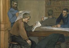 Reading Room, 1899. Creator: Magnus Enckell