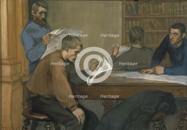 Reading Room, 1899. Creator: Magnus Enckell.