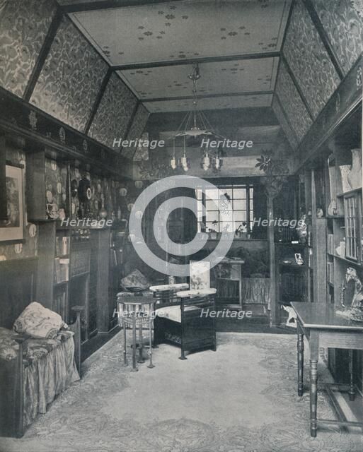 'Reading-Room designed by H Novack and executed by J. W. Muller', c1899. Artist: Unknown.