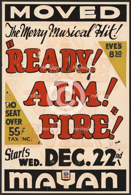 Ready! Aim! Fire!, Los Angeles, [193-]. Creator: Unknown.