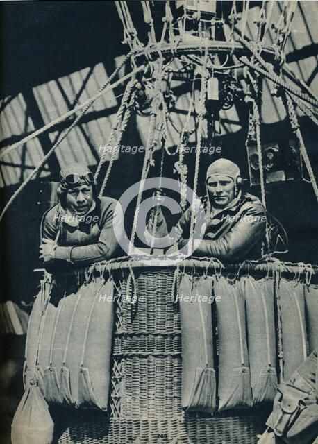 Ready to test instruments for use in the attempt on the word's height record in 1935 (c1937). Artist: Unknown.