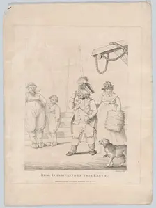Real Inhabitants of This Earth, January 10th, 1796. Creator: George Shepheard