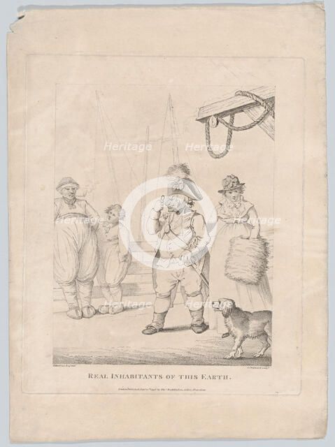 Real Inhabitants of This Earth, January 10th, 1796. Creator: George Shepheard.