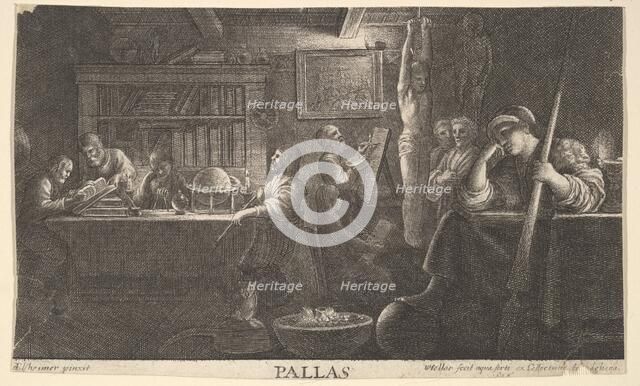 Realm of Pallas, 1646. Creator: Wenceslaus Hollar.