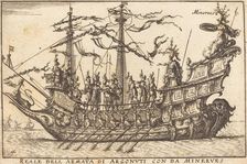 Reale dell'Armata di Argonuti con da Minerves. Creator: Balthasar Moncornet