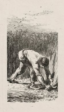 Reaper, 1853, after drawing made in 1852. Creator: Jacques-Adrien Lavieille