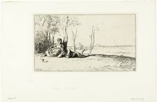 Reapers at Rest, 1849. Creator: Charles Emile Jacque