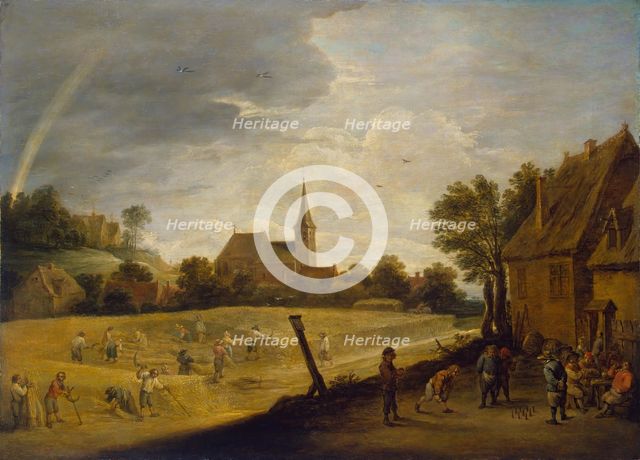 Reaping, 1644. Creator: David Teniers II.