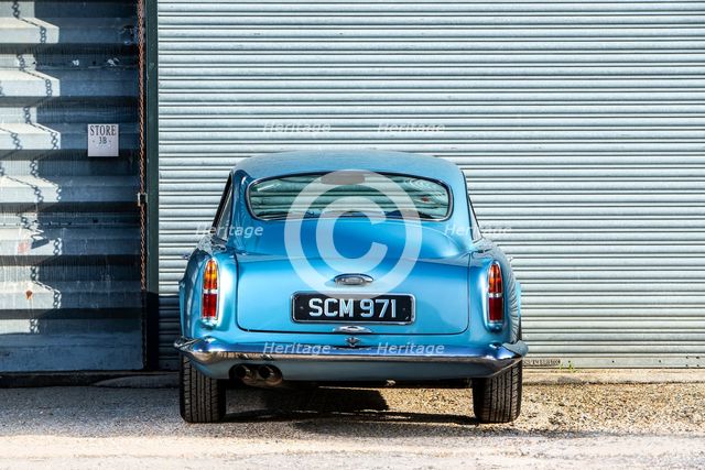 Rear view of a 1961 Aston Martin DB4 GT SWB lightweight. Creator: Unknown.