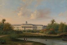 Rear View of Buitenzorg Palace before the Earthquake of 10 October 1834, 1834-1836. Creator: Willem Troost II