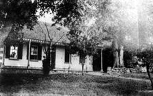 Rear view of First General Hospital Brisbane - North Quay, 1865. Creator: Unknown