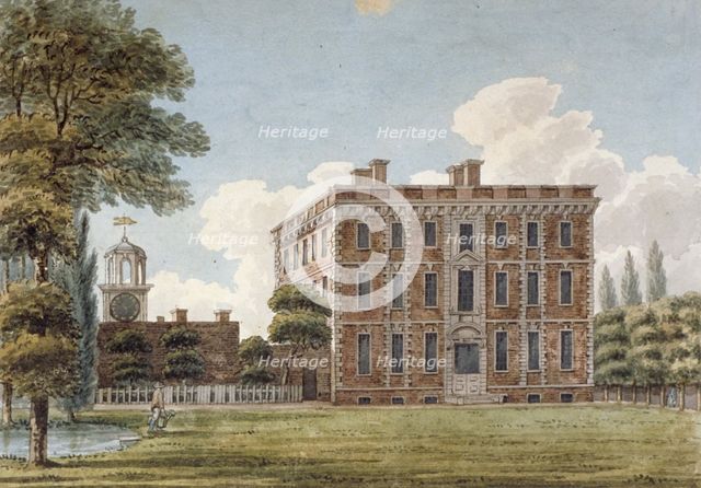 Rear view of Silver Hall, Twickenham Road, Isleworth, Middlesex, 1801. Artist: Anon