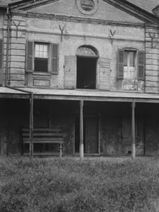 Rear wall of the old Ursuline convent, New Orleans, between 1920 and 1926. Creator: Arnold Genthe