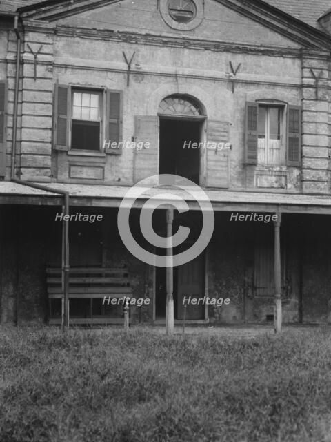 Rear wall of the old Ursuline convent, New Orleans, between 1920 and 1926. Creator: Arnold Genthe.