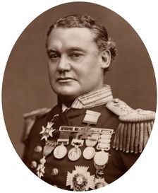 Rear-Admiral Sir William Nathan Wright Hewett, 1882.Artist: Lock & Whitfield