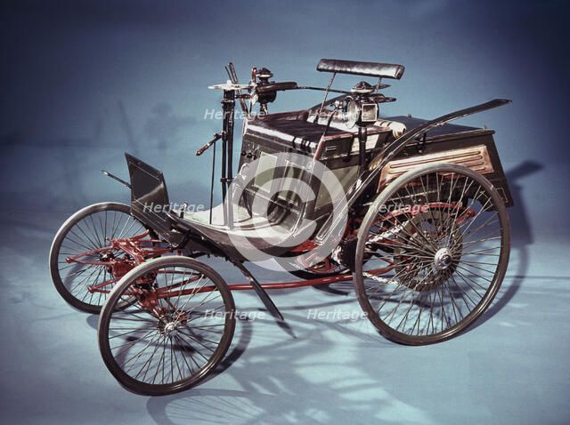 Rear-engined Benz Velo car, German, 1894. Artist: Unknown