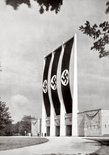 Rear of the Grand Stand for National Socialist Party Congresses, Nuremberg, Germany, 1936