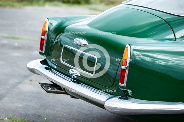 Rear of a 1961 Aston Martin DB4 GT previously owned by Donald Campbell. Creator: Unknown.